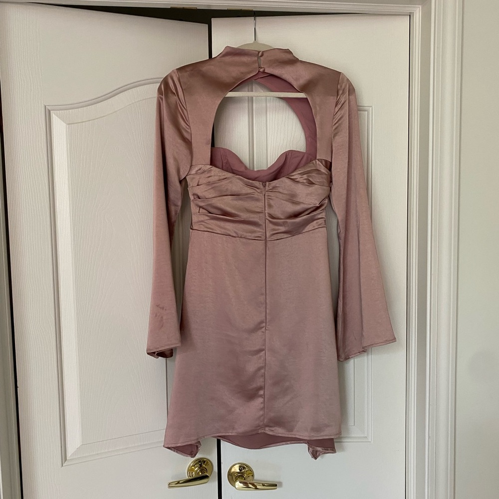 Satin Mini Dress - Picture 3 of 4